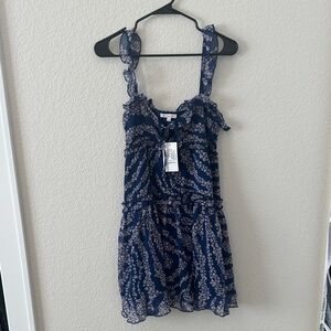 Patrons of Peace Navy Blue Floral Sundress